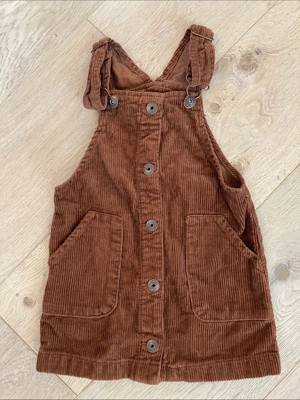 OshKosh B'gosh Brown Corduroy Overall Dress